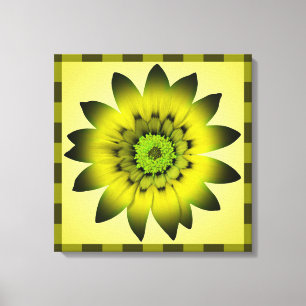 Trabalho de arte verde da oliveira - Canvas
