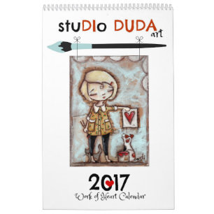 Trabalho de StudioDudaArt 2017 do calendário do