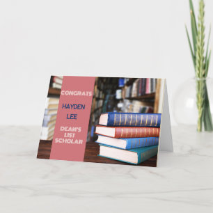 Trabalho excelente! Cartão de Parabéns Scholar LIS