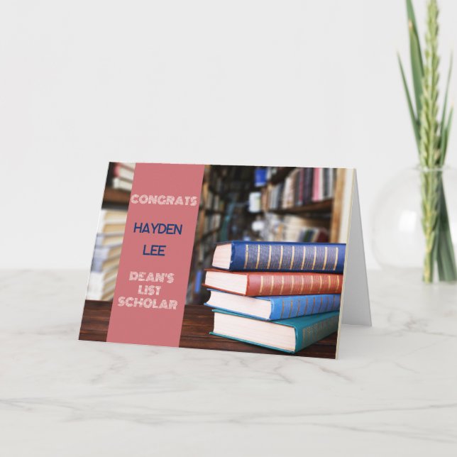 Trabalho excelente! Cartão de Parabéns Scholar LIS (Frente)