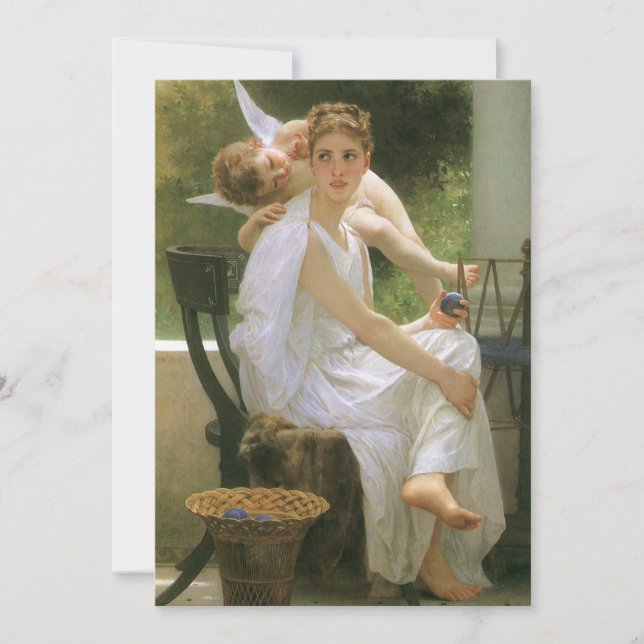 Trabalho Interrompido por Bouguereau, Retrato de A (Frente)