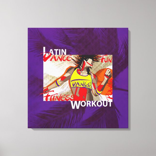 TRABALHO LATIN DANCE - Canvas impressa (Frente)