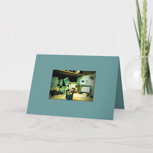 Trabalho novo - parabéns - cartão (Frente)