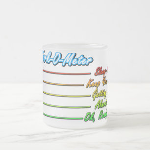 Trabalho-O-Medidor do café, caneca engraçada do