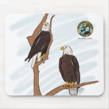 Trabalhos de arte Mousepad do casal de Eagle