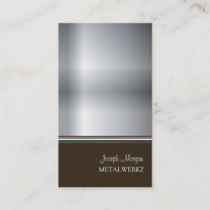 Trabalhos em metal, cartões de visita