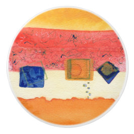 Tração cerâmica da gaveta da arte abstracta da