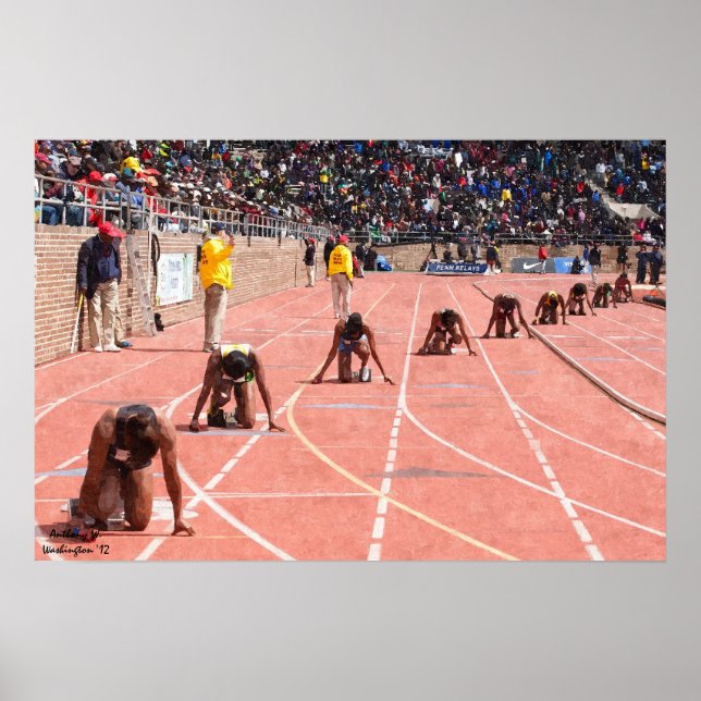 Track & Field Oil Painting Poster (Frente)