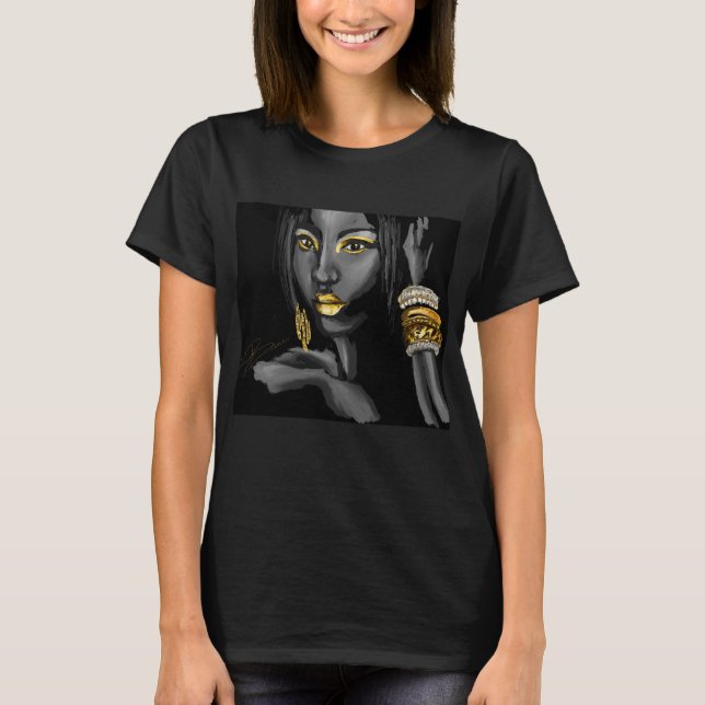 Traço do t-shirt Dourado (Frente)