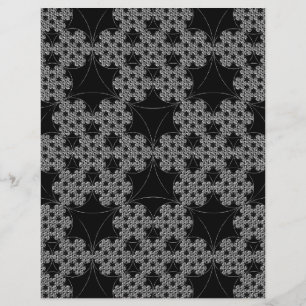 Traço Fratural de Tatuagem Floco de Neve Crochet