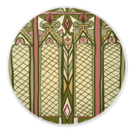 Trações inspiradas vitral da porta das artes & dos