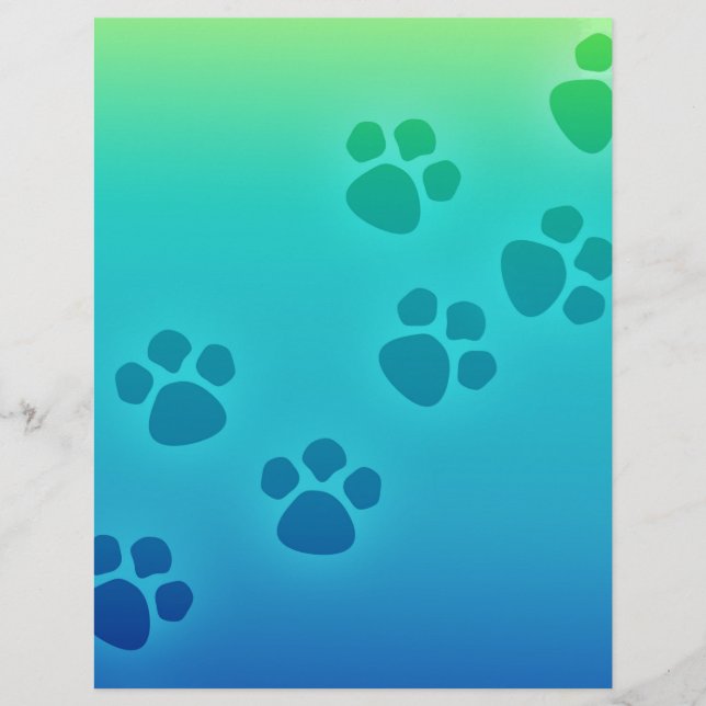 Traços de animais de impressão de pata-branca (Frente)