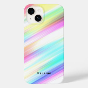Traços de Pincel Arco-Íris Pastel Personalizados