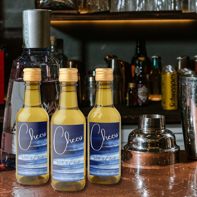 Traços de Pincel de Aquarela Azul Marinho e Branco (Criador carregado)