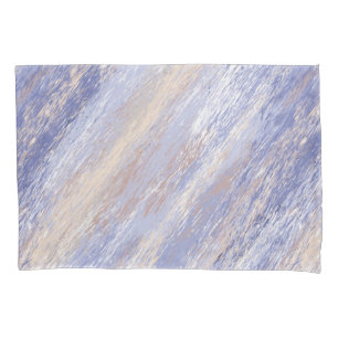 Traços de Tinta Abstrato Azul e bege Mensal