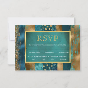 Traços Dourados e lacrimosos, carta de RSVP de ca