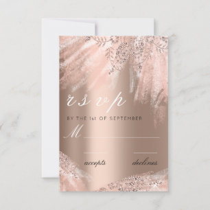 Tracy1 RSVP Vestido Brilho Rosa Dourado Nupcial