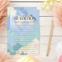 Tradição da Família de Chás de fraldas Enviados pe