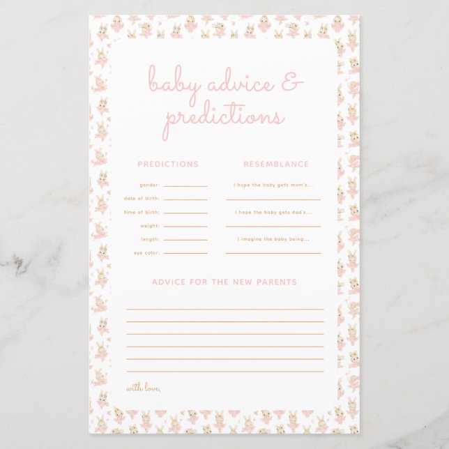 Tradição e jogo de previsão da família Ballerina r (Frente)