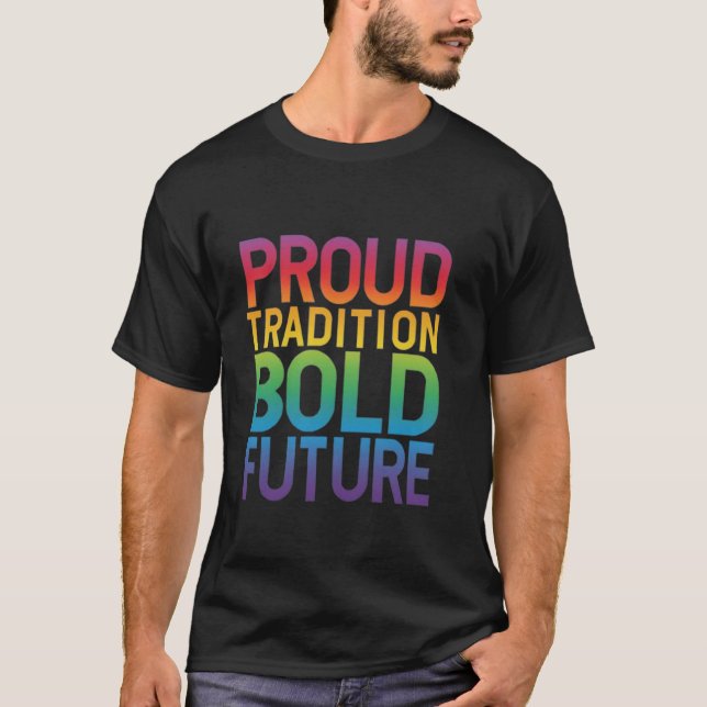 Tradição Ortostada e Futuro Trending camisetas uni (Frente)
