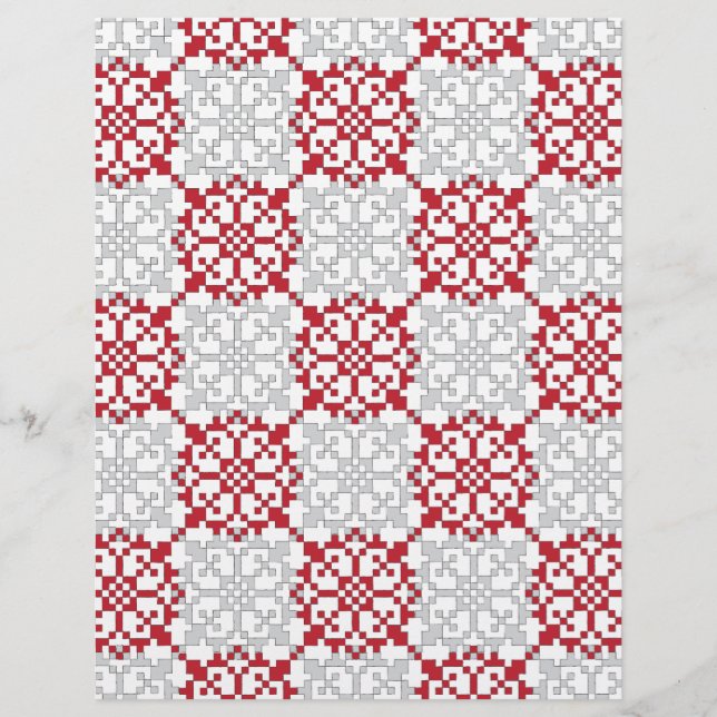 Tradicional letão Sinal SUN padrão geométrico III (Frente)