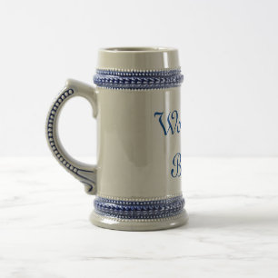 traditional ceramic beer stein