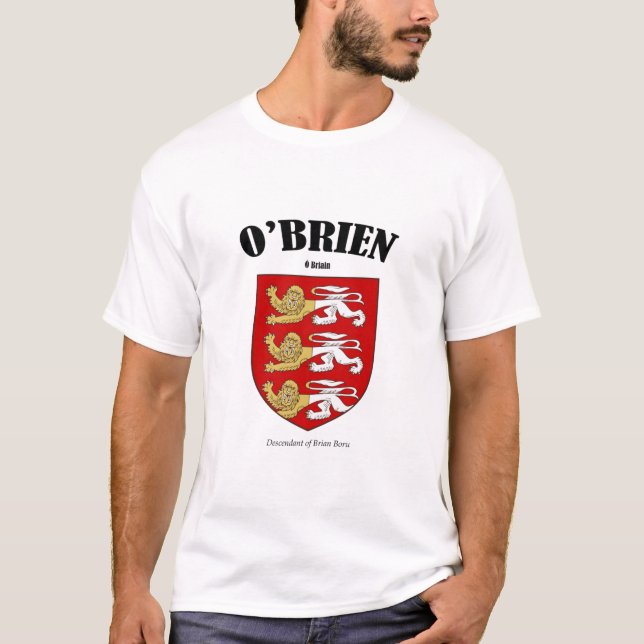 Tradução O'BRIEN Crest e Significa T-Shirt (Frente)