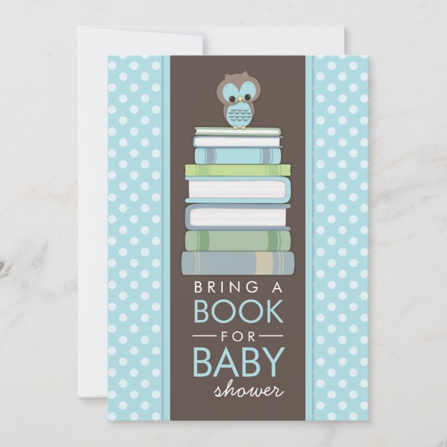 Traga a um livro o convite doce do chá de fraldas (Frente)