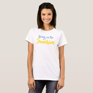 Traga as Camisas Amarelas Azuis Sunshine