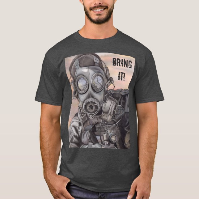Traga-O! Camiseta masculina do Prepper de Guerra (Frente)