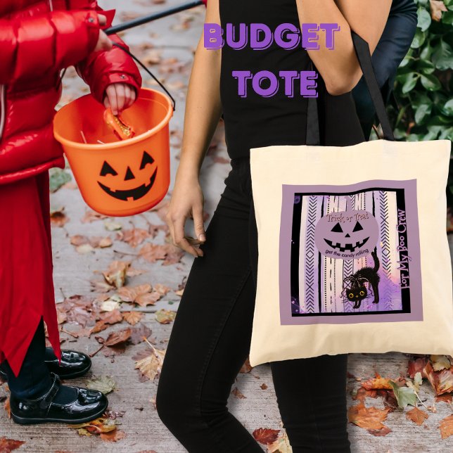 Traga o doce rolando a bolsa de gato roxa do Hallo (Get the Candy Rolling Purple Halloween Cat Bag)