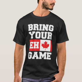 Traga o seu jogo para camiseta canadense canadense