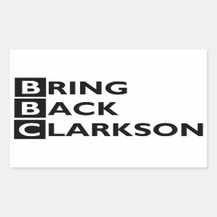 Traga para trás a etiqueta de Clarkson
