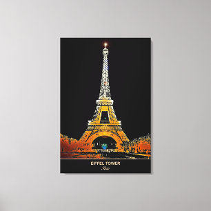 Traga Paris para casa: Eiffel Tower Canvas Print