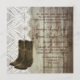 Traga Seus Convites De Casamento De Cowboy