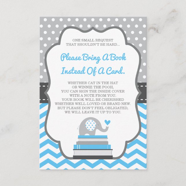 Traga Um Cartão De Livro, Elefante, COR EDITÁVEL (Frente)