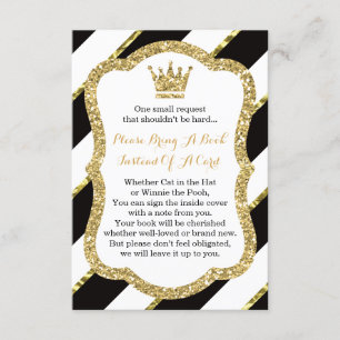 Traga um cartão de livro, príncipe pequeno, brilho