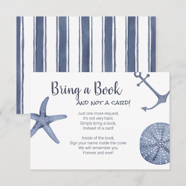 Traga um livro e não um cartão (Frente/Verso)