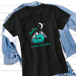 Trailer T-Shirt da Camisa Teardrop Azul Teal