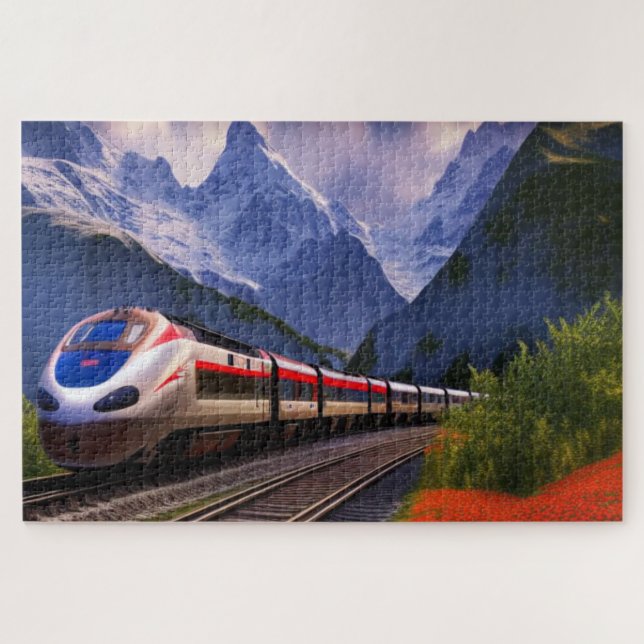 Train Jigsera Quebra-cabeça (Horizontal)