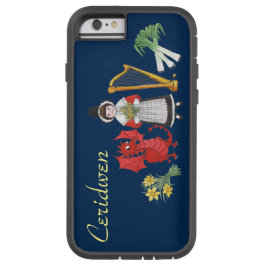 Traje de galês, Emblems Blue iPhone 6 Xtreme Case