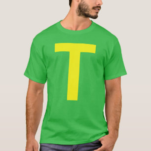 Traje de Halloween Combinando Camiseta com a Letra