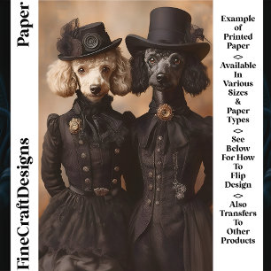 Traje Vitoriano Preto para Cachorro Poodle CP4 Pap