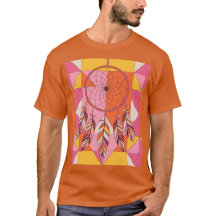 Trajes Geométricos Laranja - Camiseta de Sonho