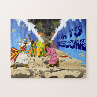 Trajeto ao quebra-cabeça da história da bíblia da