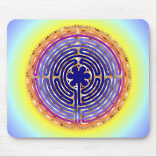 Trajetos Mousepad da luz da pérola do labirinto d