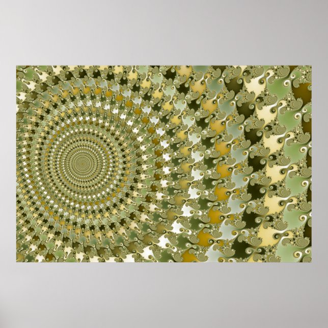 Trancetunnel - Fractal Poster (Frente)