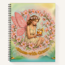 Tranquil Bloom com Grace Notebook