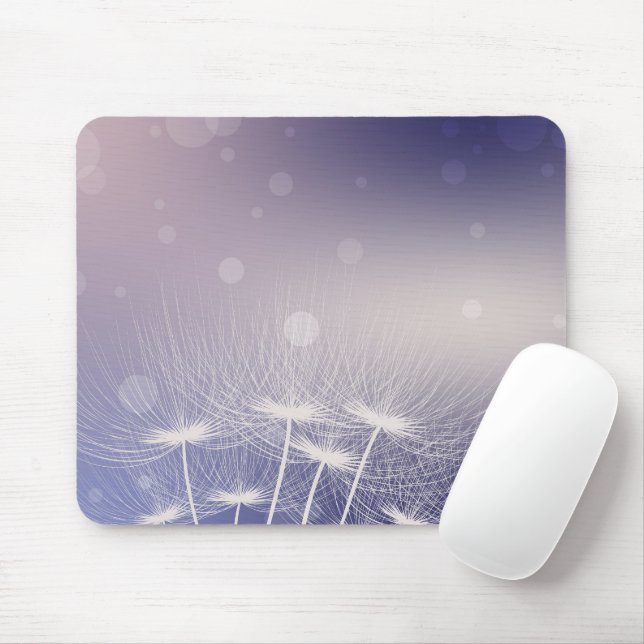 Tranquil Dandelion Mouse Pad (Com mouse)