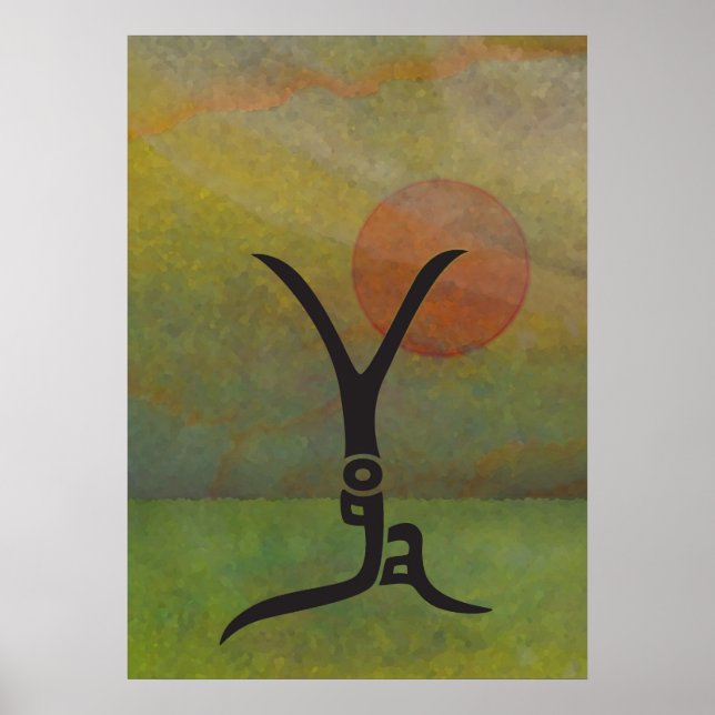 Tranquil Yoga Poster (Frente)